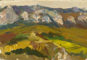 Armenian mountains painting